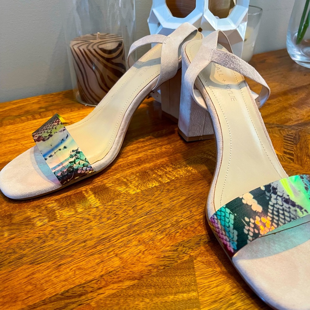 Holographic and worn once Kendall and Kyle shoes!!!!